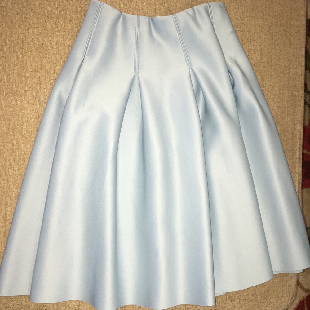 1 State pleated a line high waisted skirt